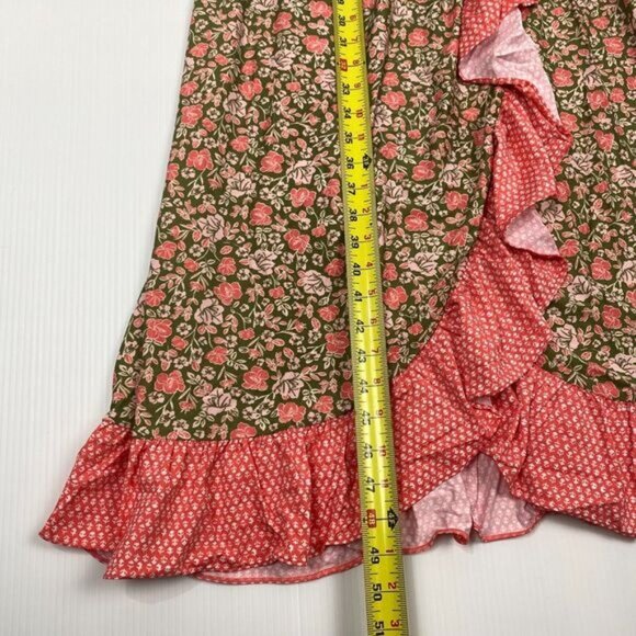 CABANA LIFE S Jetties Beach Off The Shoulder Ruffle Maxi Dress/Cover-up Size L - Picture 14 of 16